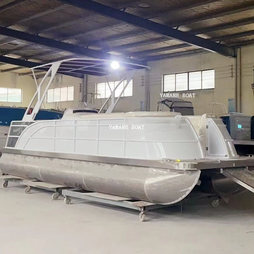 19-футовая алюминиевая плавучая баржа на понтоне