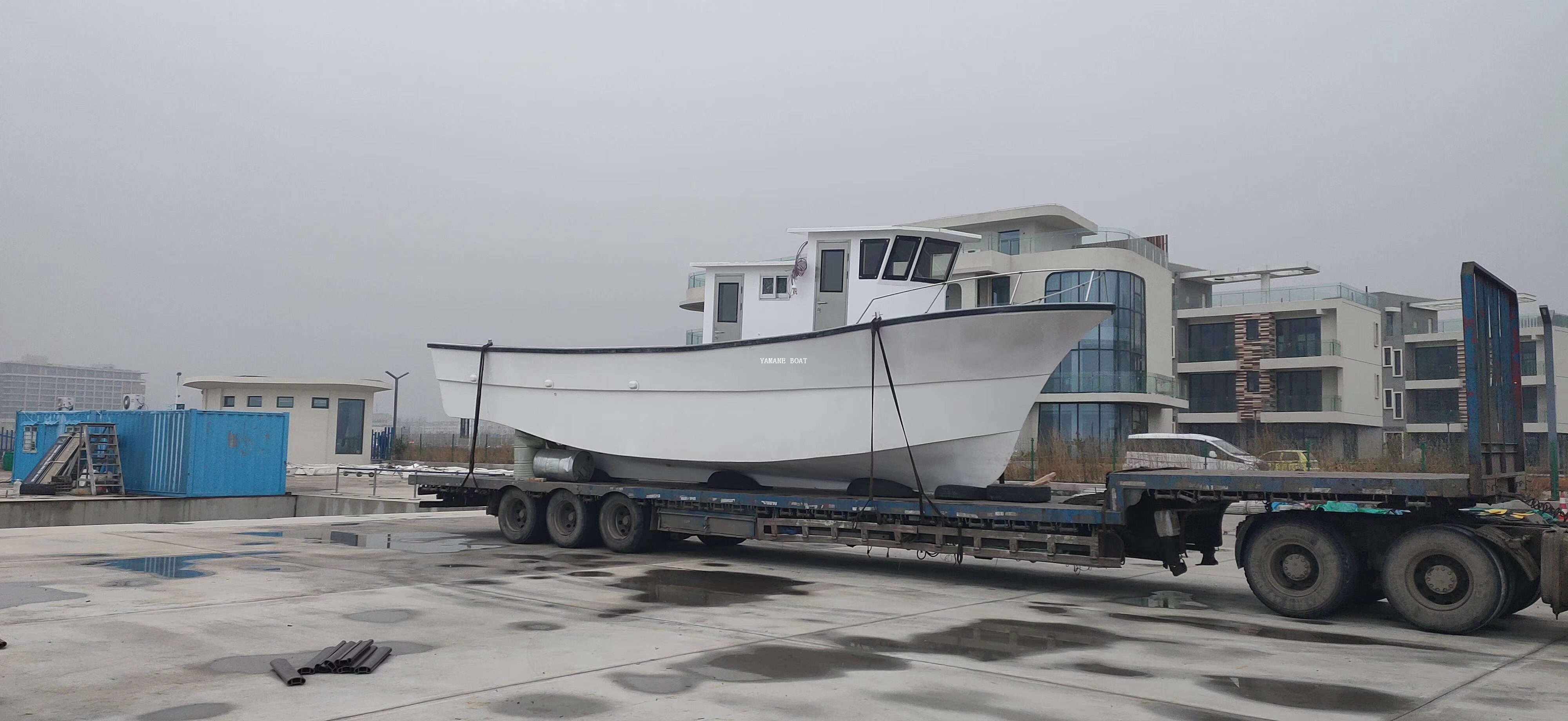 Коммерческая кабина из стекловолокна длиной 12,3 м, морская лодка для рыбалки