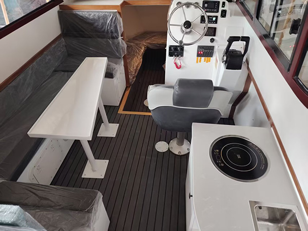 SG950F 9,5-метровая лодка с полной каютой из стекловолокна Яманэ Рю яхта (13).JPG