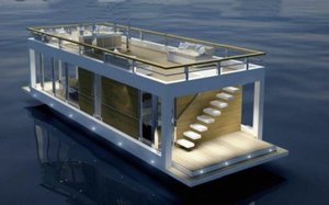 alu alloy aluminum aluminium restraunt tourist flotation pontoon house boat dock yamane yacht manufacturer (3)_副本.jpg